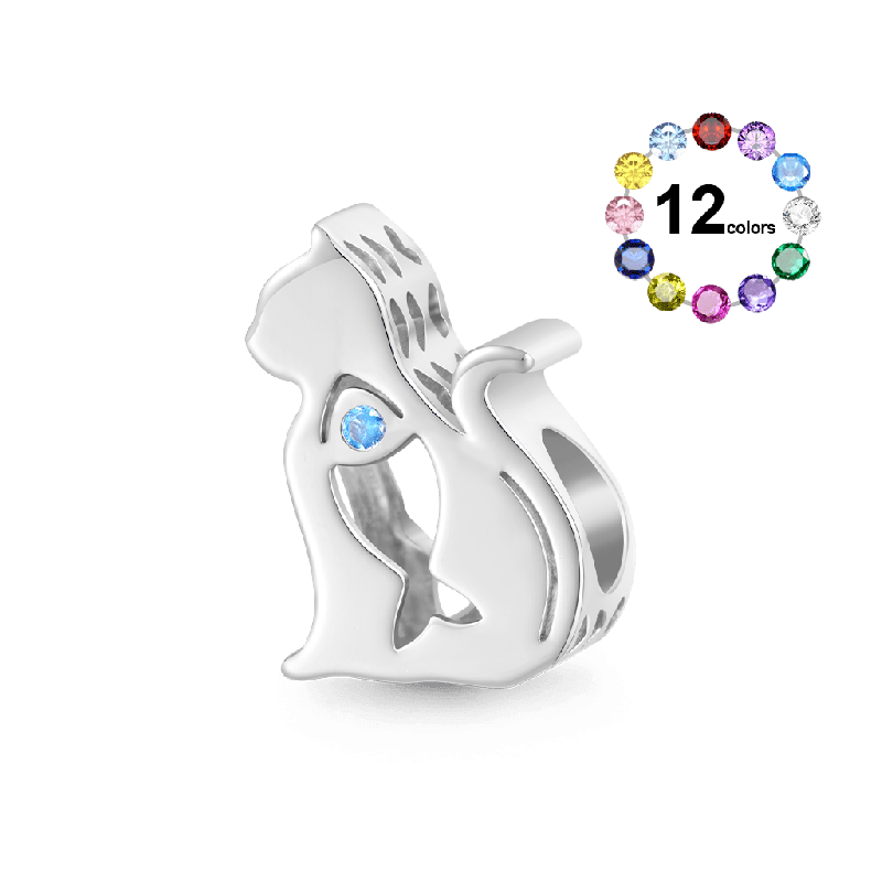 Cute Cat Silhouette Charm