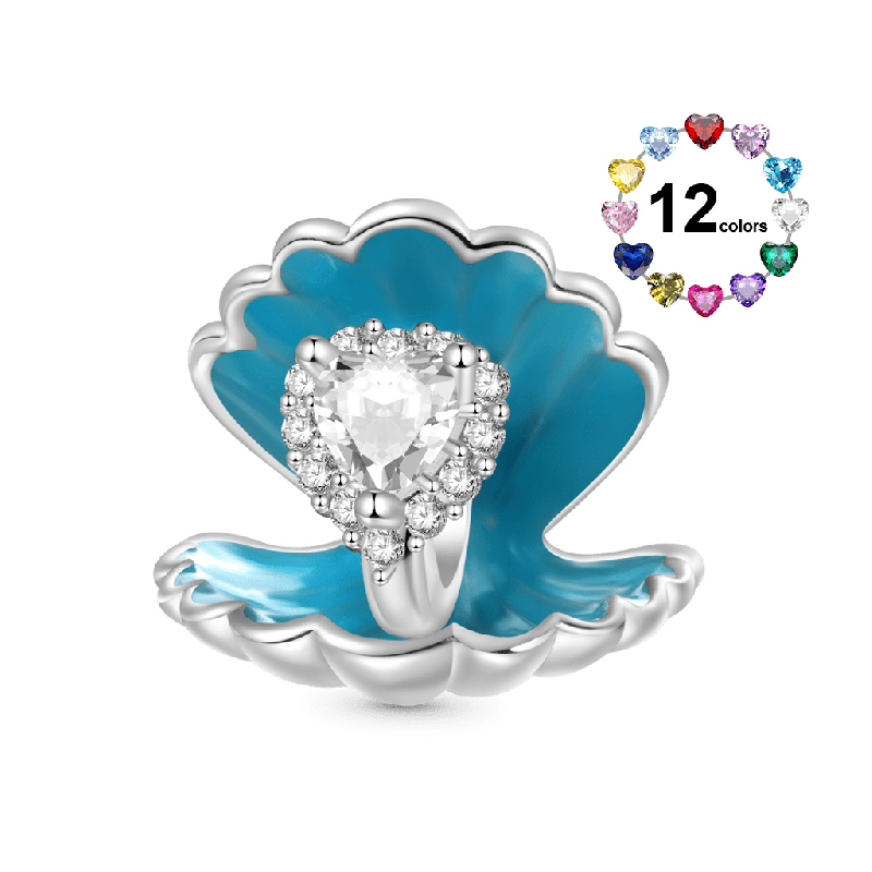 Shell Heart Charm