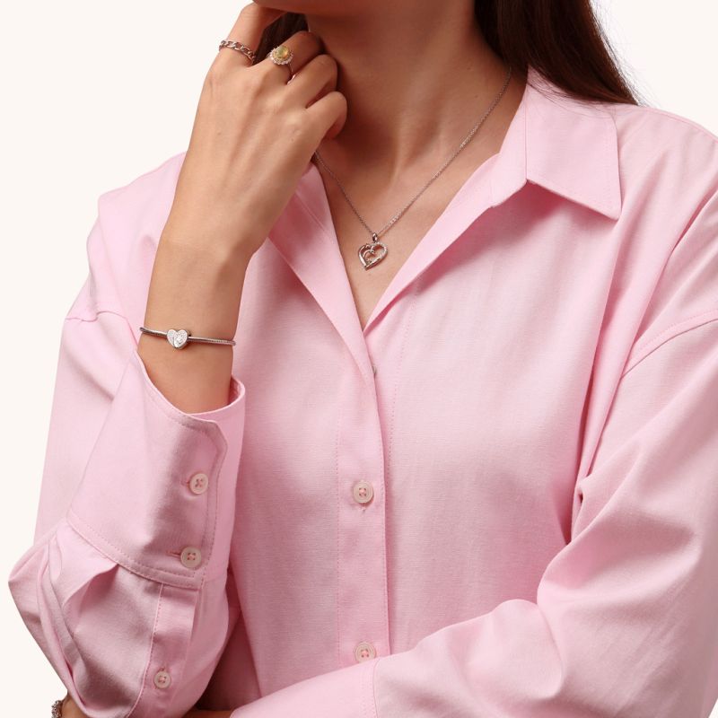 Mothers Palms Heart Charm