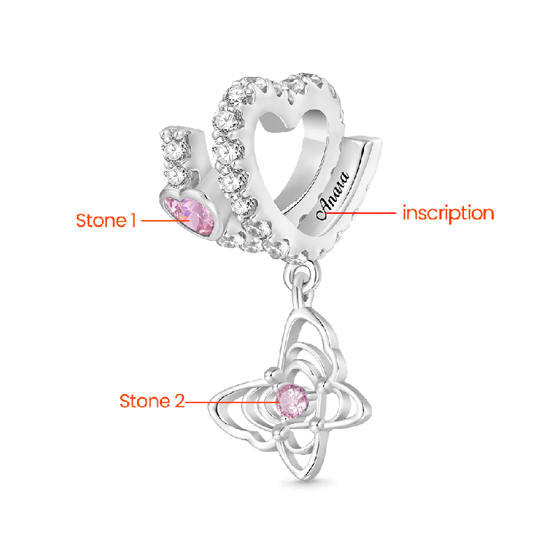 Butterfly Love Letter Charm