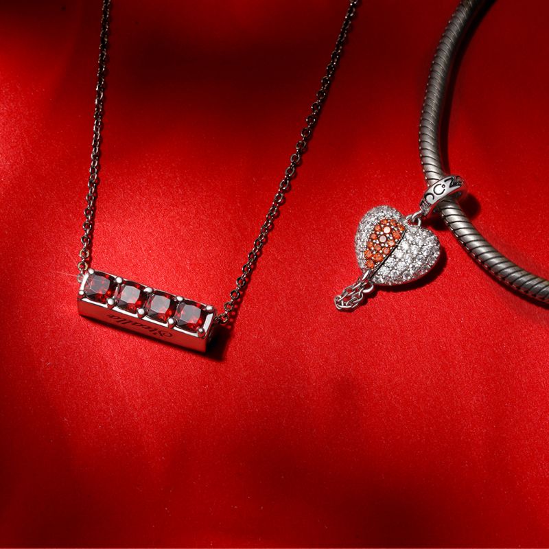 Valentines Day Broken Heart Pendant