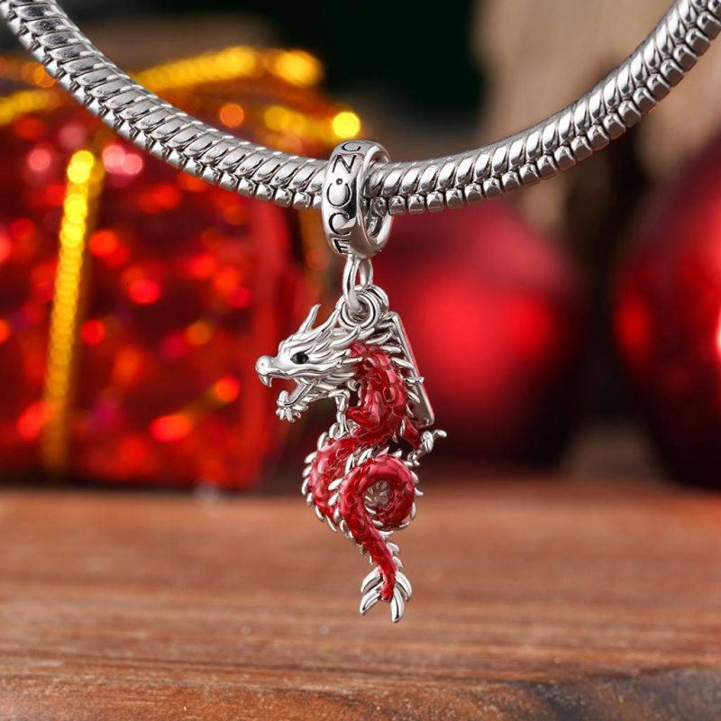 Lucky Red Dragon Pendant