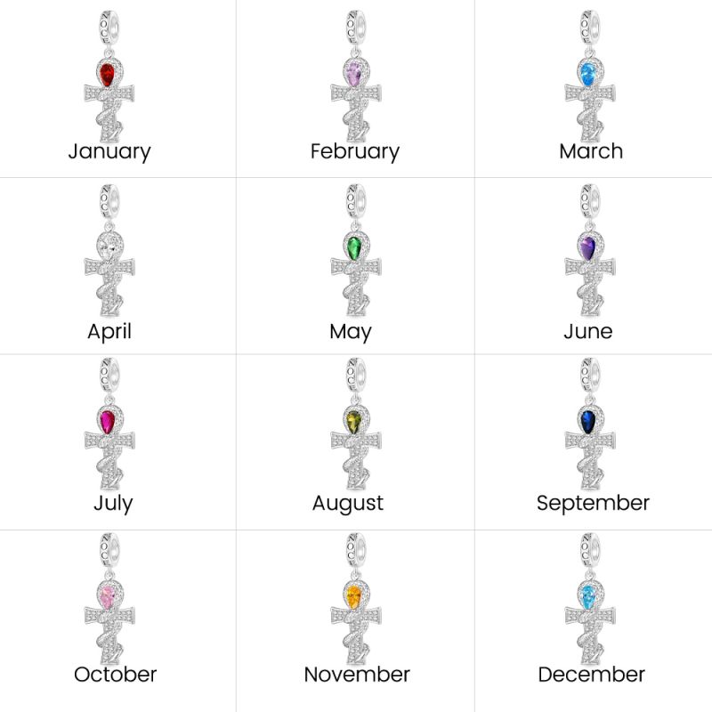 Twisted Silver Snake Cross Pendant