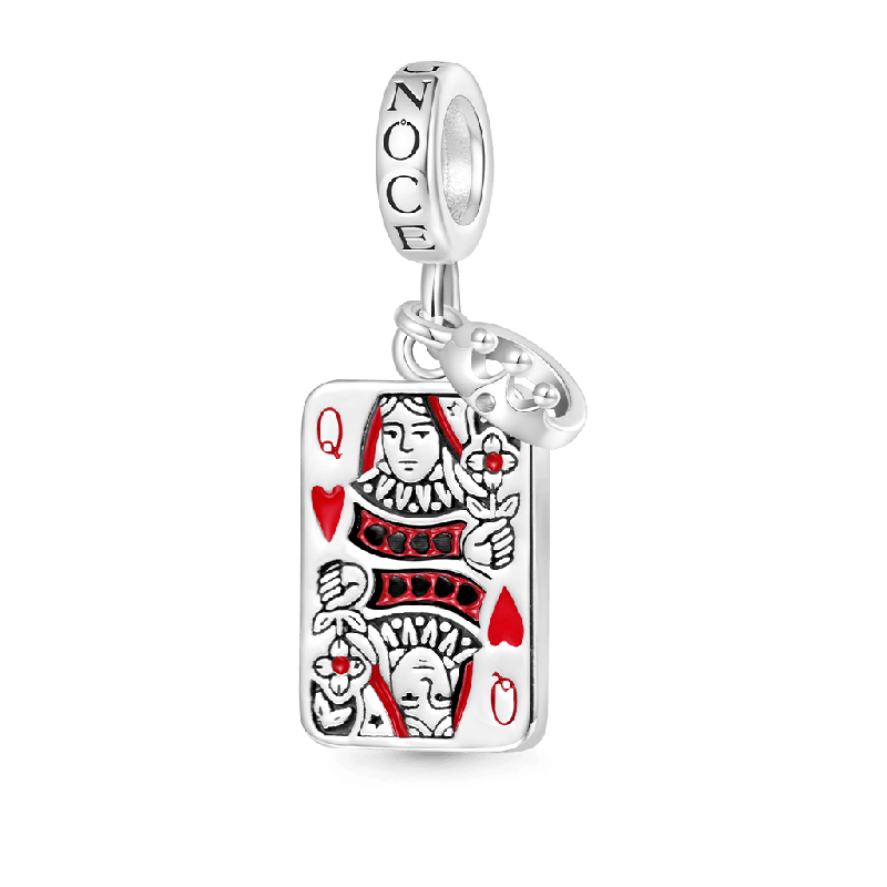 Playing Cards & Crown Pendant