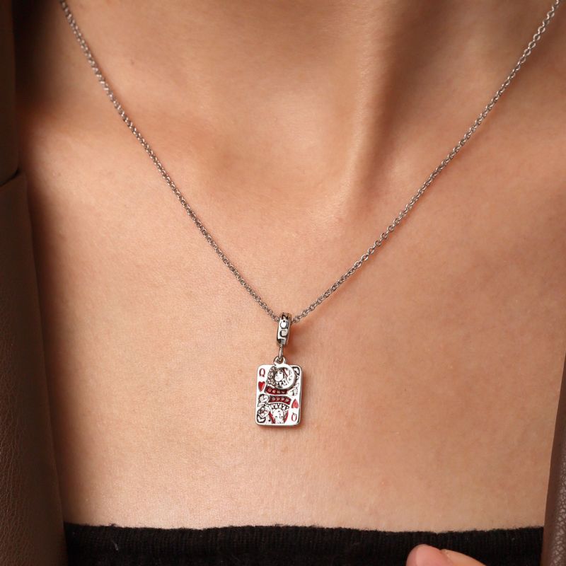 Playing Cards & Crown Pendant