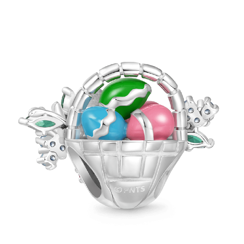 Snoopy Easter Eggs Basket Charm