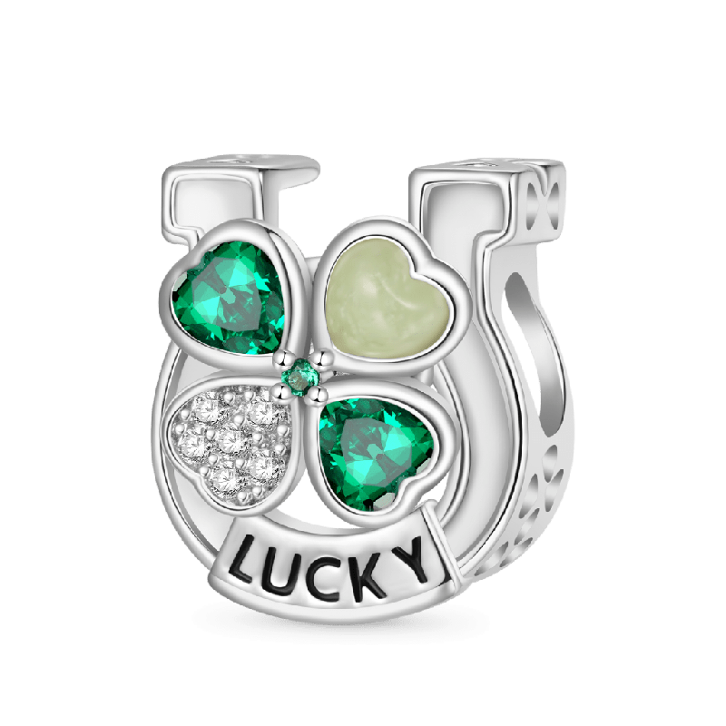 Rotating Four Leaf Clover Charm
