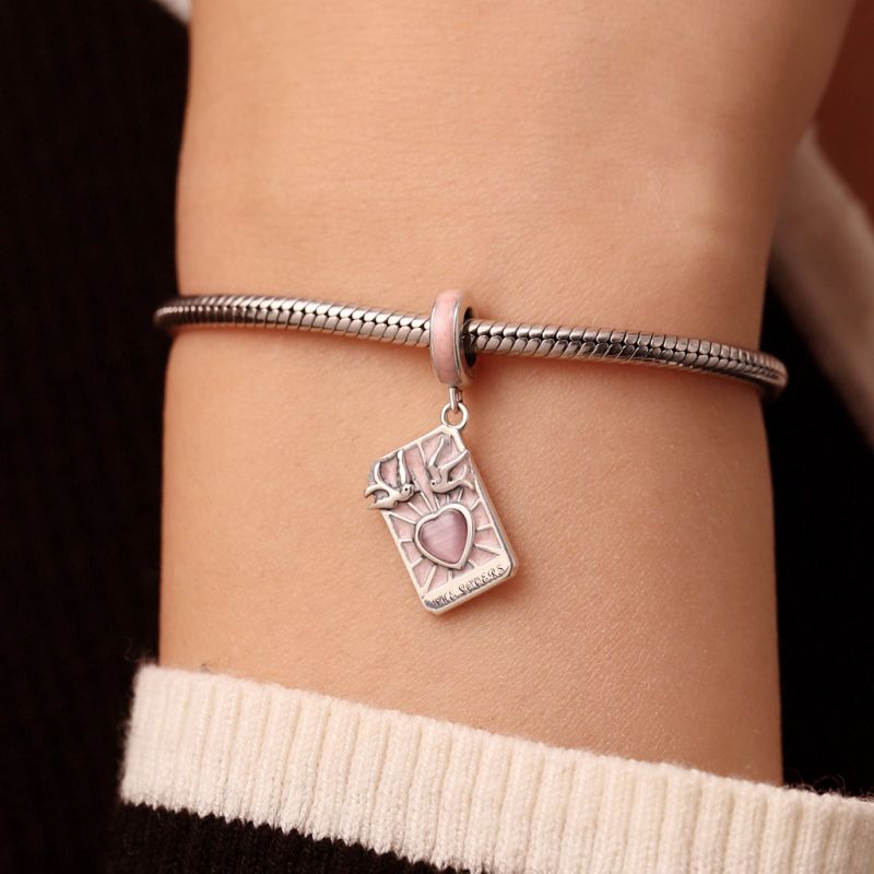 Lovers Tarot Card Charm