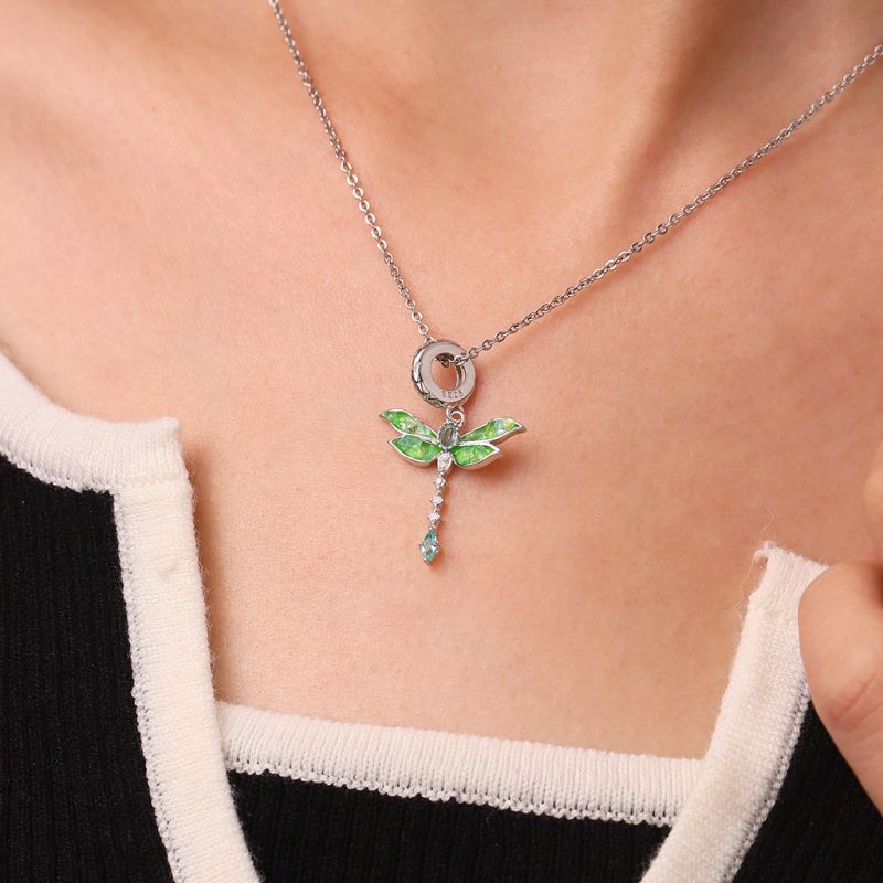 Green Dragonfly Pendant