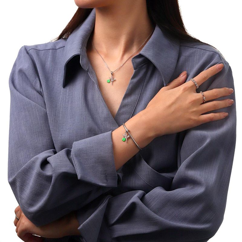 Fairy Four-leaf Clover Pendant