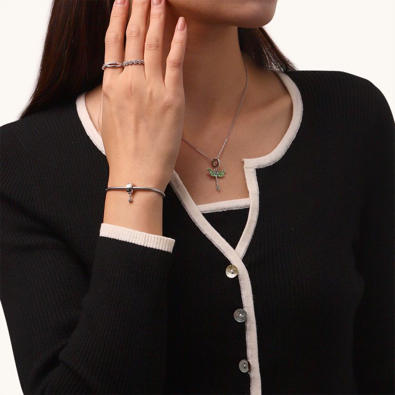 Starburst Round Clip Buckle Charm