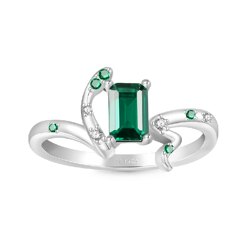 Zodiac Snake Green Spinel Rings