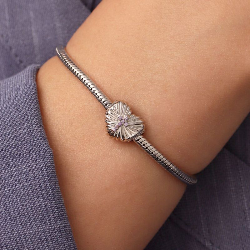 Cross Faith Over Fear Heart Charm