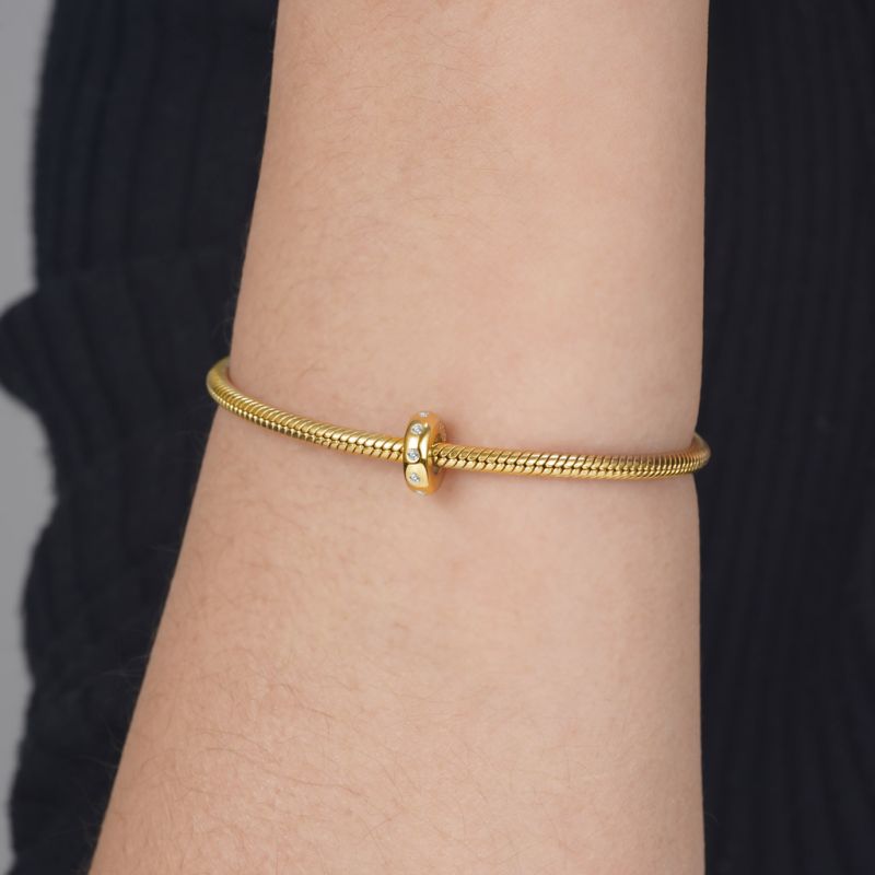 18k Gold Plated Shiny Stopper