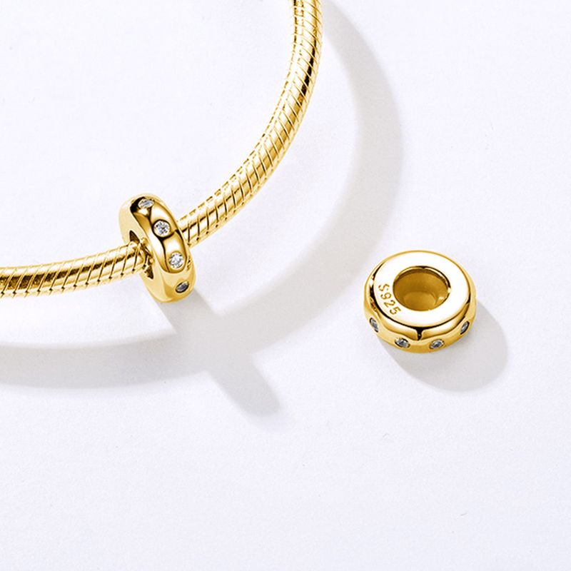 18k Gold Plated Shiny Stopper
