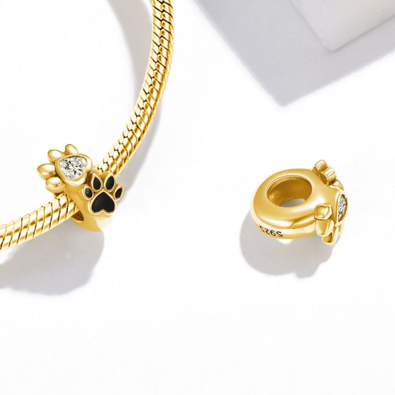 18k Gold Plated Pet Paws Stopper