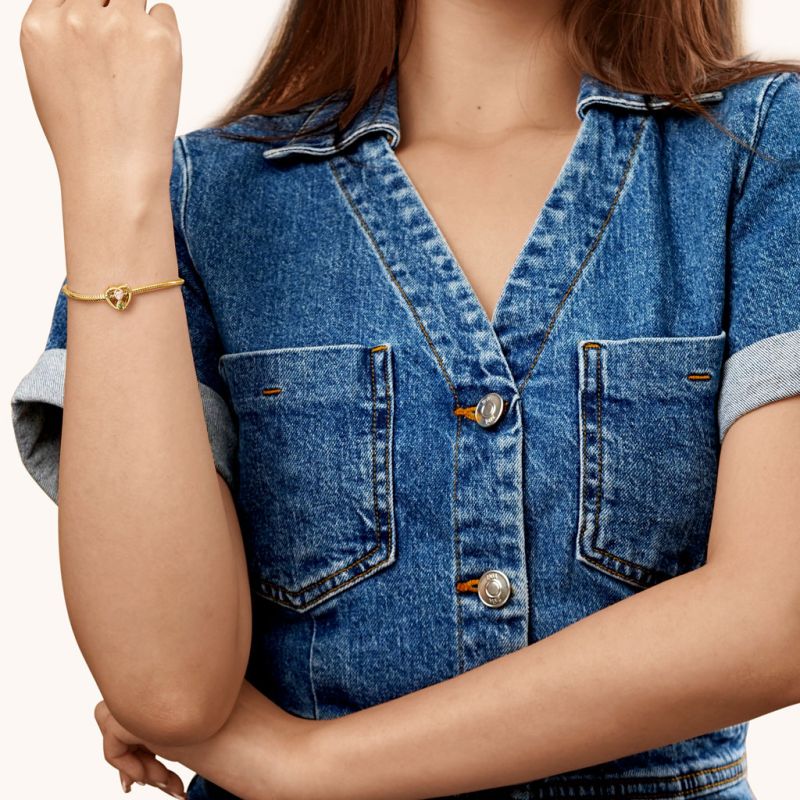 Gold Plated Infinite Love Couple Charm