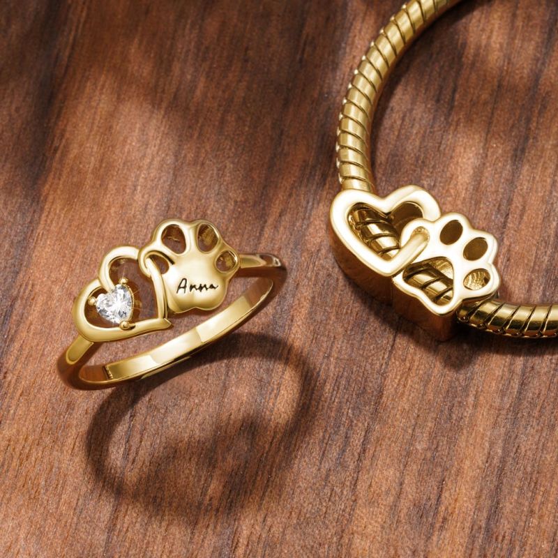 18k Gold Plated Love Pet Charm
