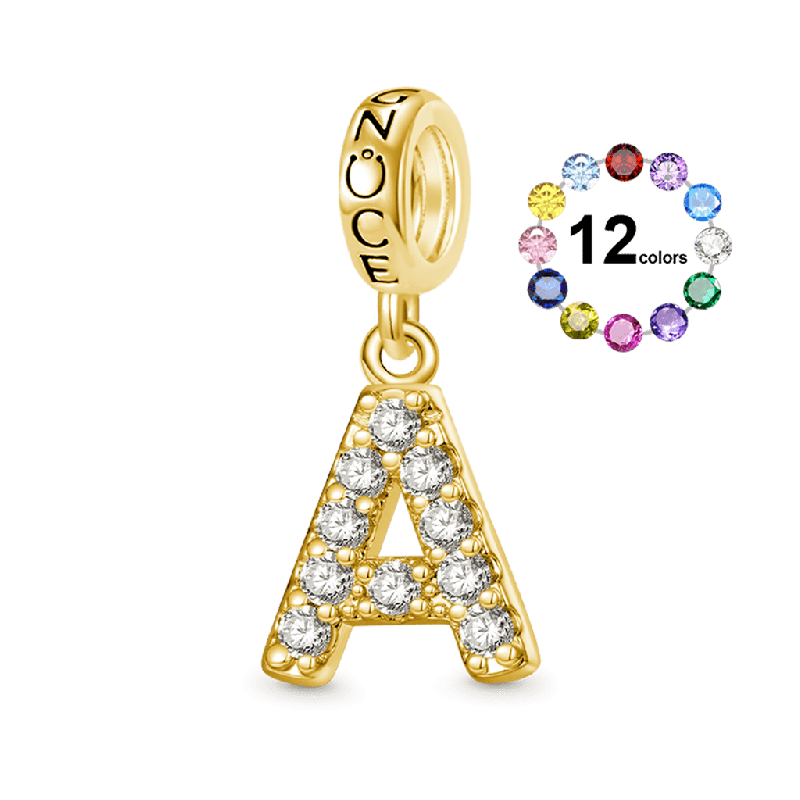 18k Gold Plated Letters Gift Pendant