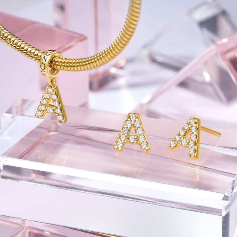 18k Gold Plated Letters Gift Pendant
