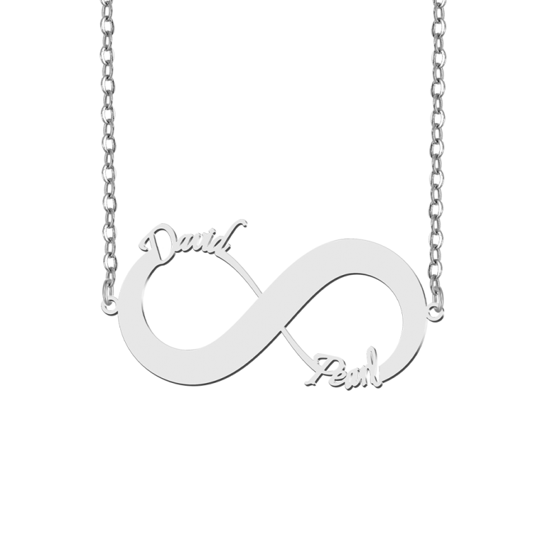 Couple Name Infinity Necklace