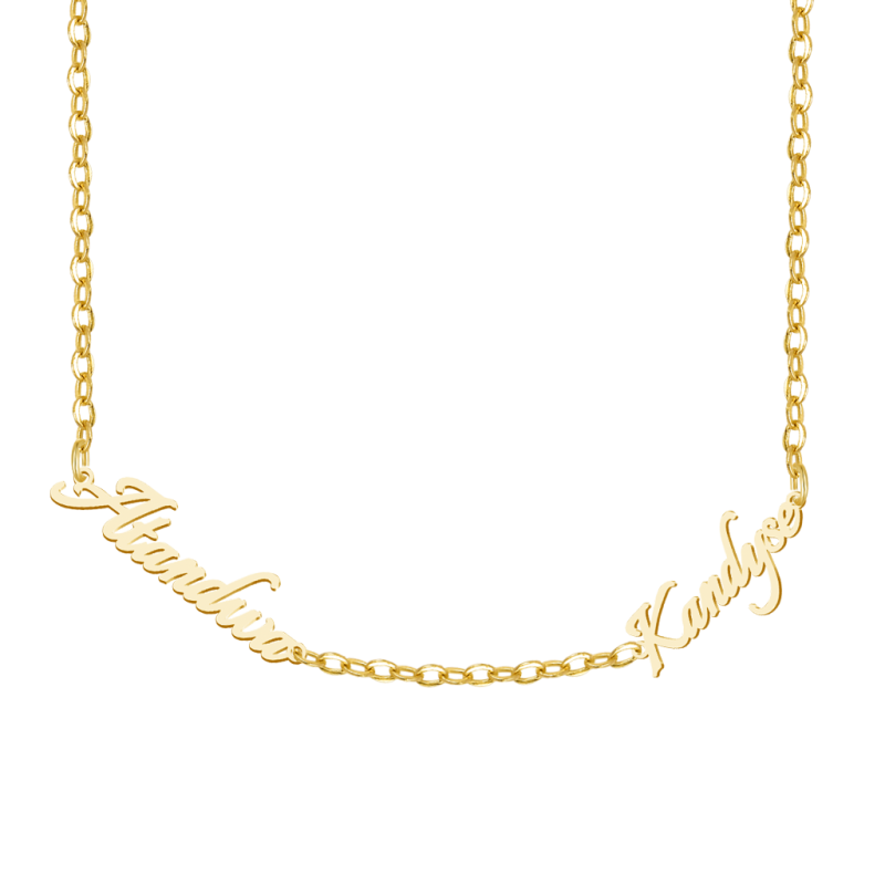 Best Friends Name Plate Necklace