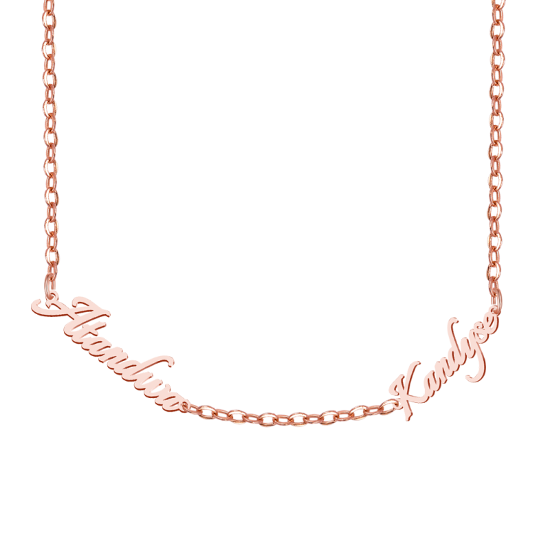 Best Friends Name Plate Necklace