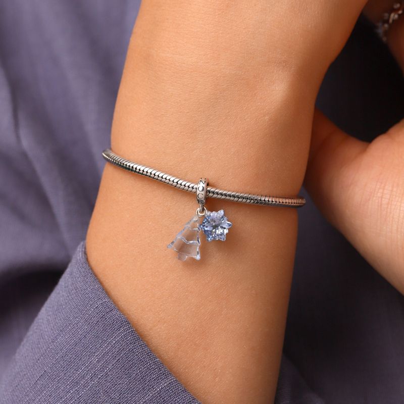 Christmas Tree & Snowflake Pendant