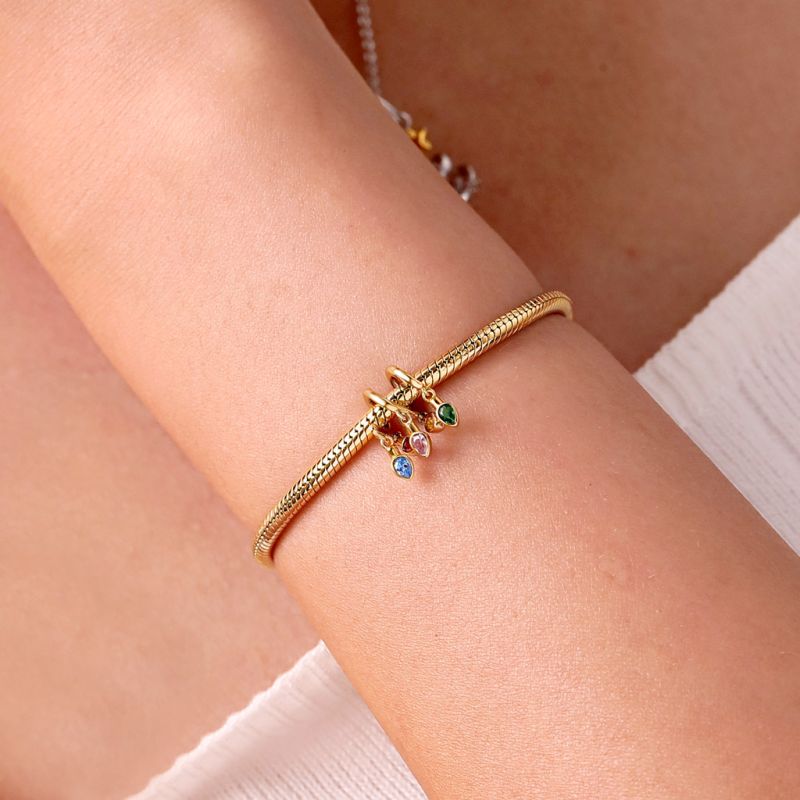 18k Gold Christmas Candle Lights Charm