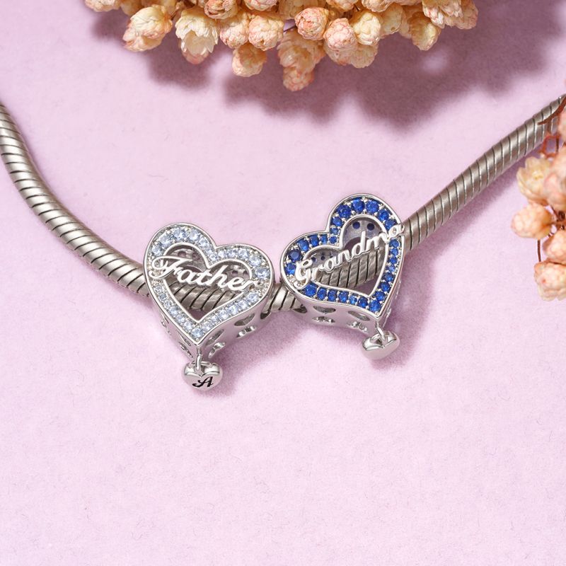 Family Members - Father Heart Charm