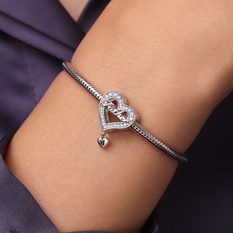 Family Members - Father Heart Charm