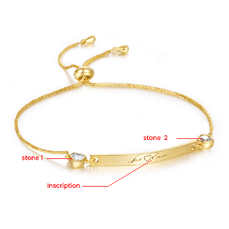 Christmas Gift Engravable Bar Bracelet