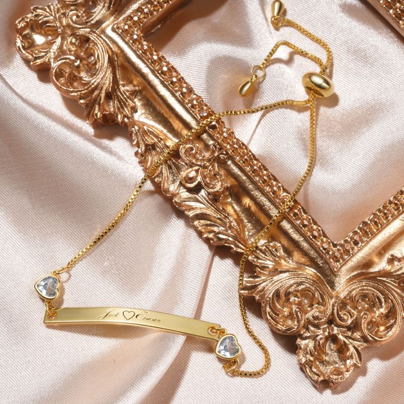 Christmas Gift Engravable Bar Bracelet