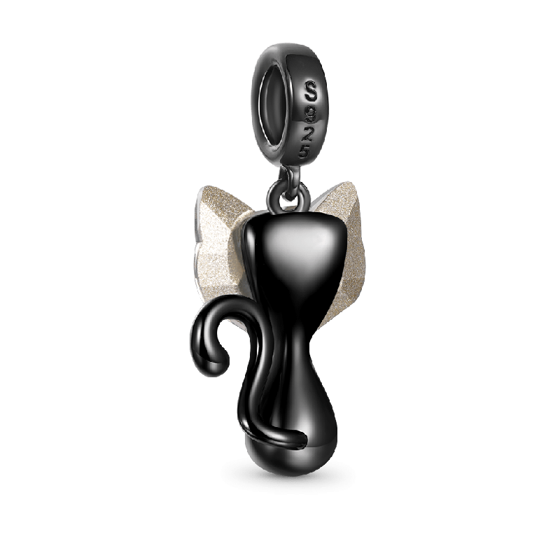 Crystal Black Cat Pendant