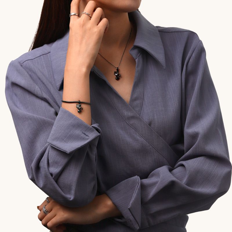 Crystal Black Cat Pendant