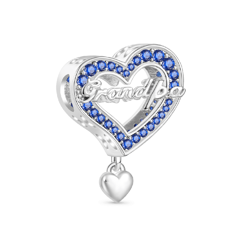 Family Members - Grandpa Heart Charm