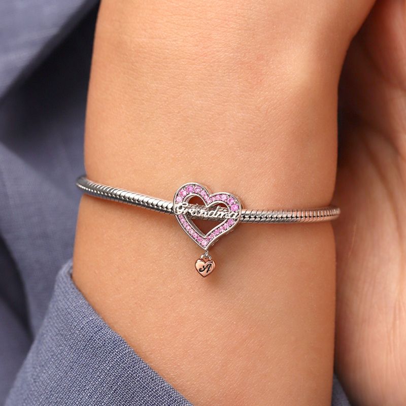 Family Members - Grandma Heart Charm