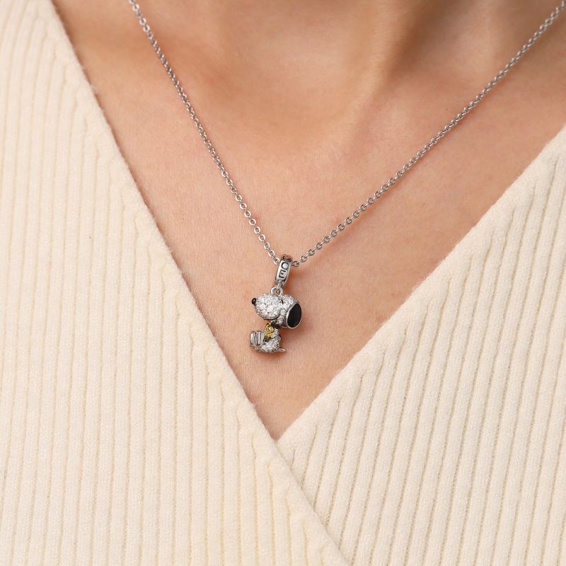 Snoopy Diamond Pendant