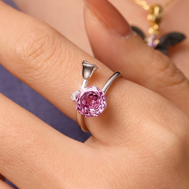 Pink Rose Promise Ring