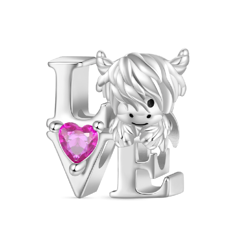 Highland Cow Love Charm