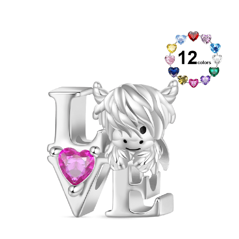 Highland Cow Love Charm