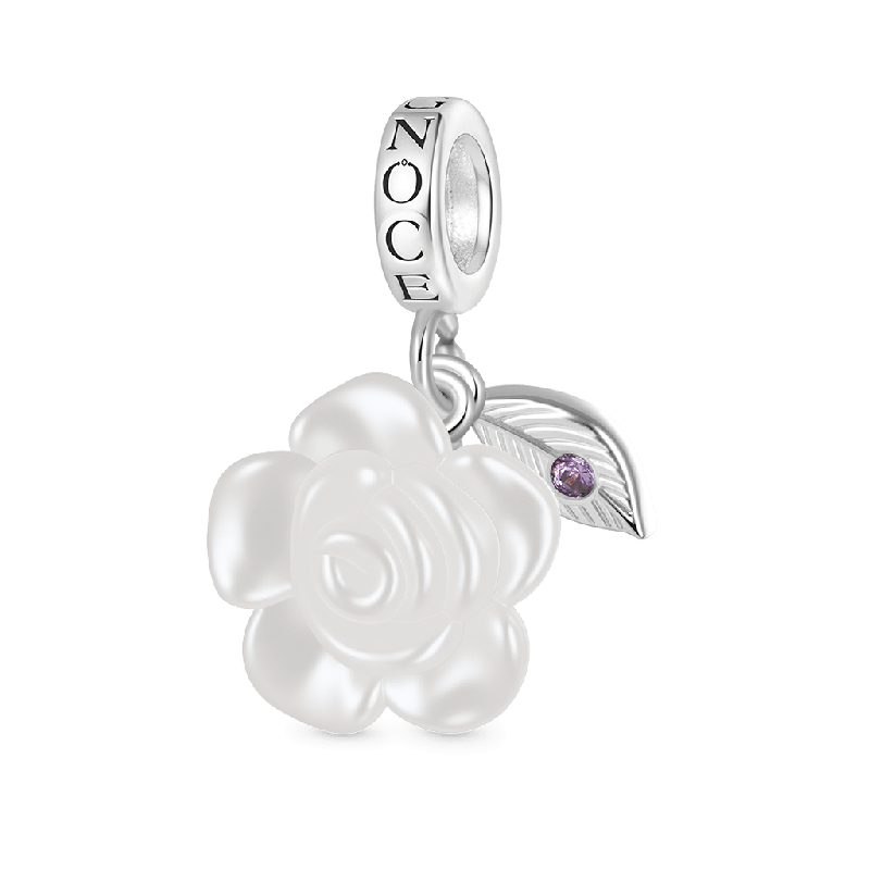 Pearl Rose Birthstone Pendant