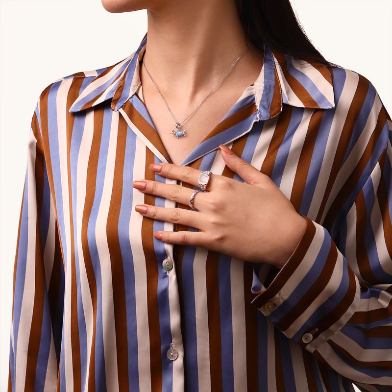 Blue Dachshund Pendant