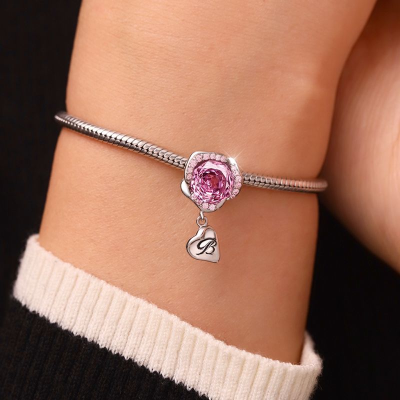 Rose Flower Petal Stopper Charm