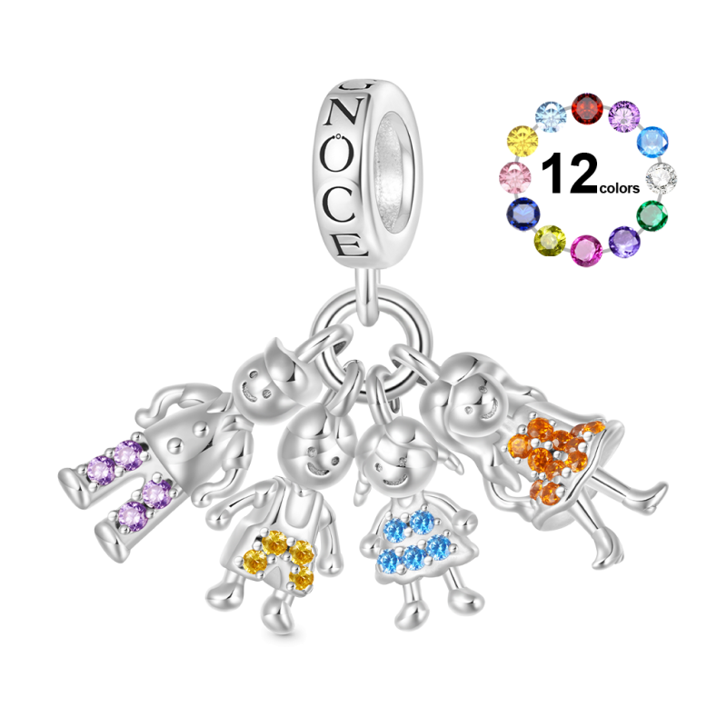 Mothers Day Family Portrait Pendant