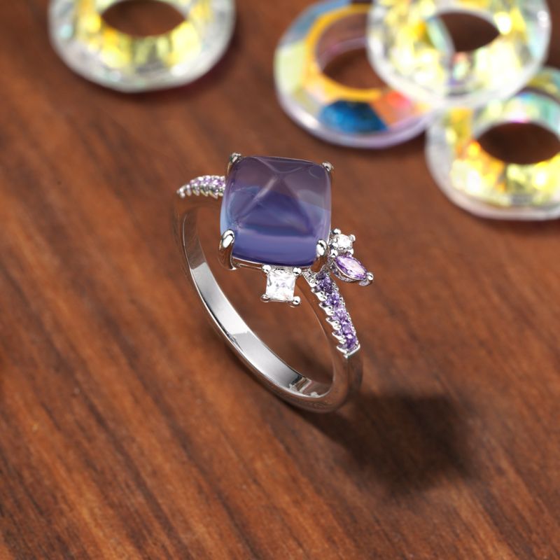 Fluorite Crystal Sugar Tower Ring