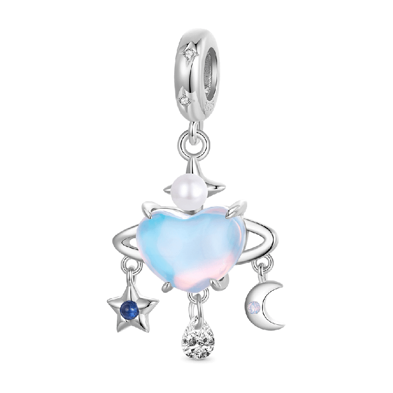 Heart Blue Planet Pendant