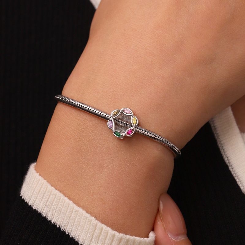 Family Wreath Marquise Charm