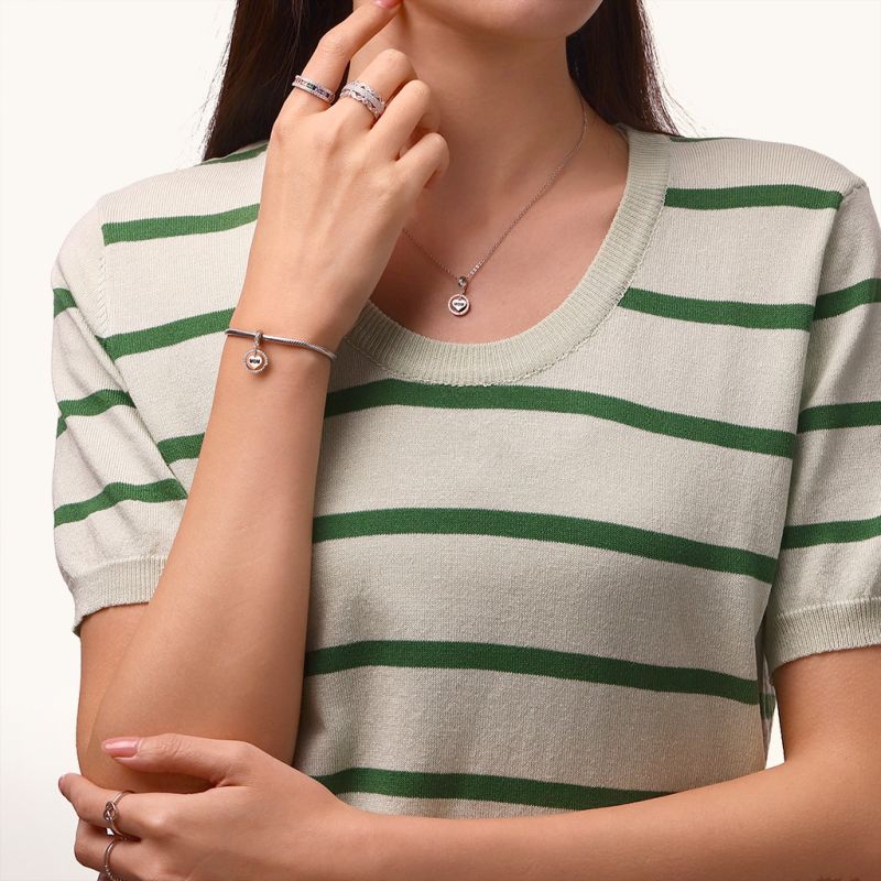 I Love U Forever Mom Heart Pendant