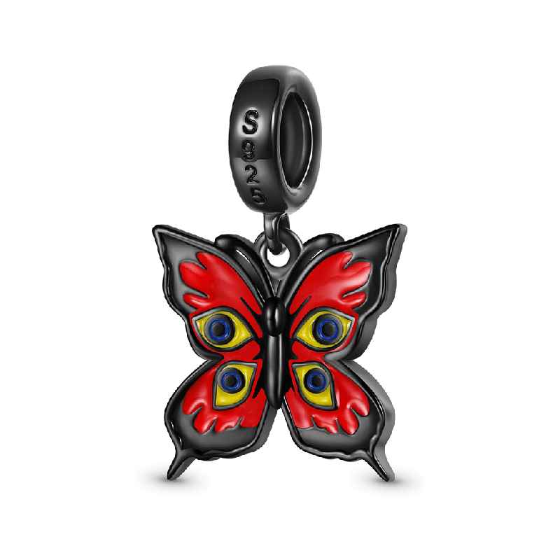 Red Walpurga Butterfly Pendant